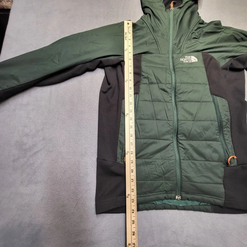 North Face Summit Series Zephyrus Hybrid Jacket Mens S Green Black Hooded